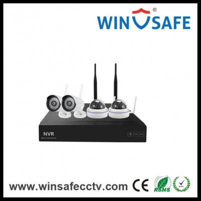 Home P2p WiFi IP Camera Home Wireless NVR Kits Dome and Bullet IP Camera